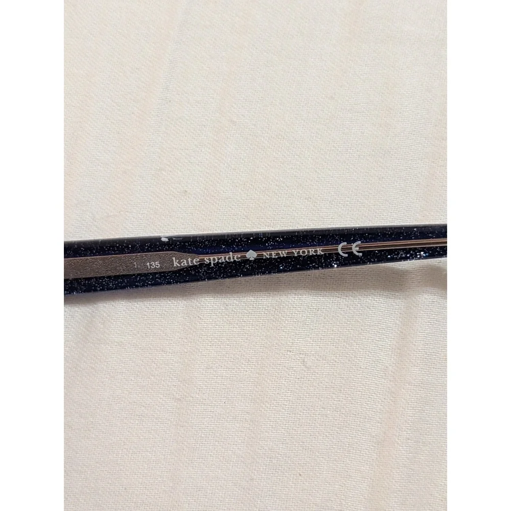 Kate Spade Eyeglasses VIVI ESV Blue on Glitter Semi Cat Eye Frame 51[]16 135